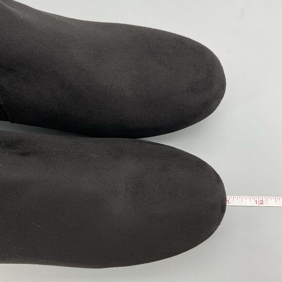 NEW Kenneth Cole Reaction Women’s Road Stretch Block Heel Booties Black Size 11M - Picture 7 of 10